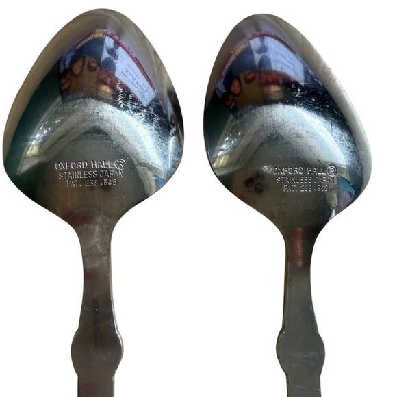 Vintage Oxford Hall Place/Oval Soup Spoon Fashion Wear-Lime Green Japan7 1/2 in - Picture 6 of 10